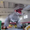 huge inflatable brown color dragon cartoon figure ,huge inflatable dinosaur mascot with led lighting