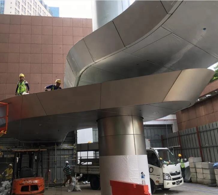 
304 vibration profiled stainless steel ceiling 