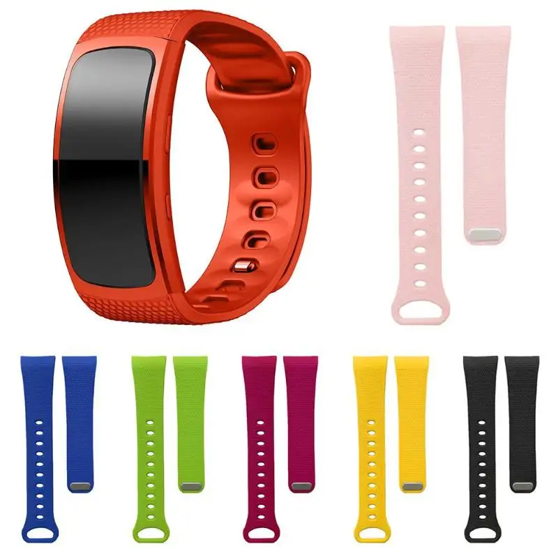 

ALLOYSEED Replacement Smart Watch Band Soft Silicone Adjustable Watch Band Bracelet Wrist Strap for Samsung Gear Fit2 SM-R360