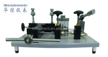 Manual Hydrualic High Pressure Test Bench High Pressure Comparator