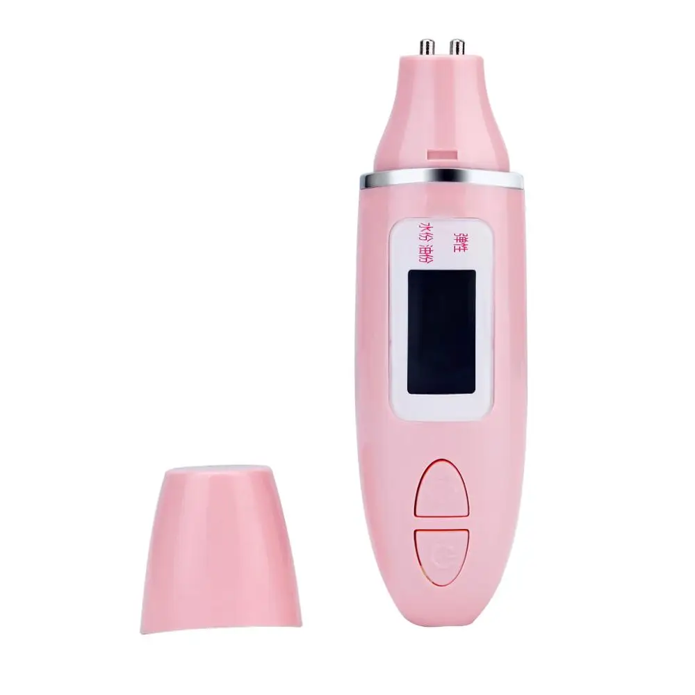 

Beauty product electric smart skin analyzer skin moisture detector, Pink