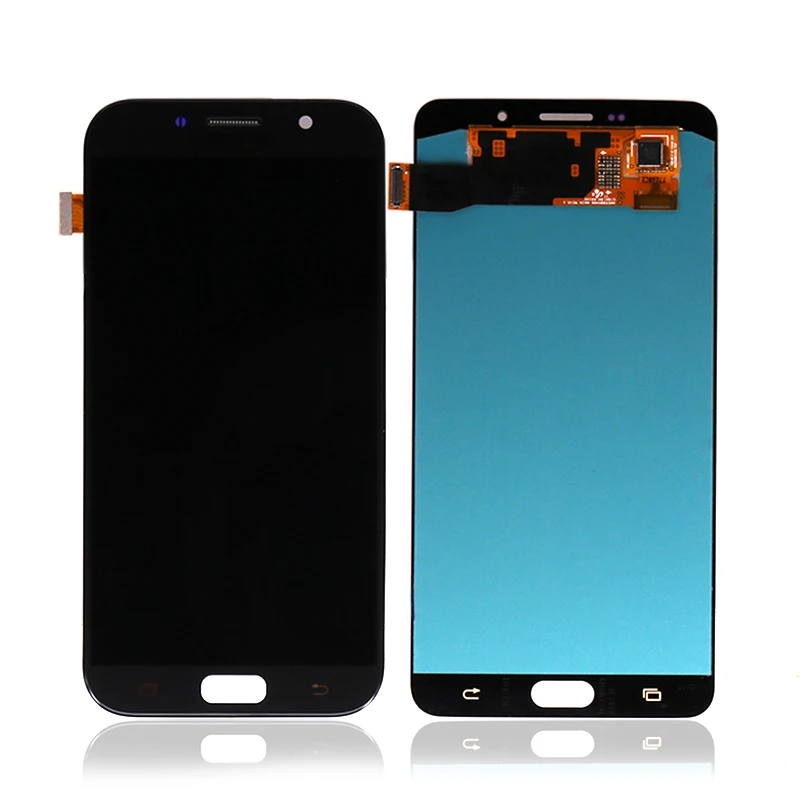 

5.7 Inch Black White Phone LCD Screen Touch Digitizer Assembly For Samsung A7 A720 2017 LCD Panel, Black, white, gold, dark blue