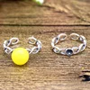 100% 925 sterling-silver-jewelry Ring Blank Tray Adjustable Fit with 5-8MM Base Woven mesh Rings Setting