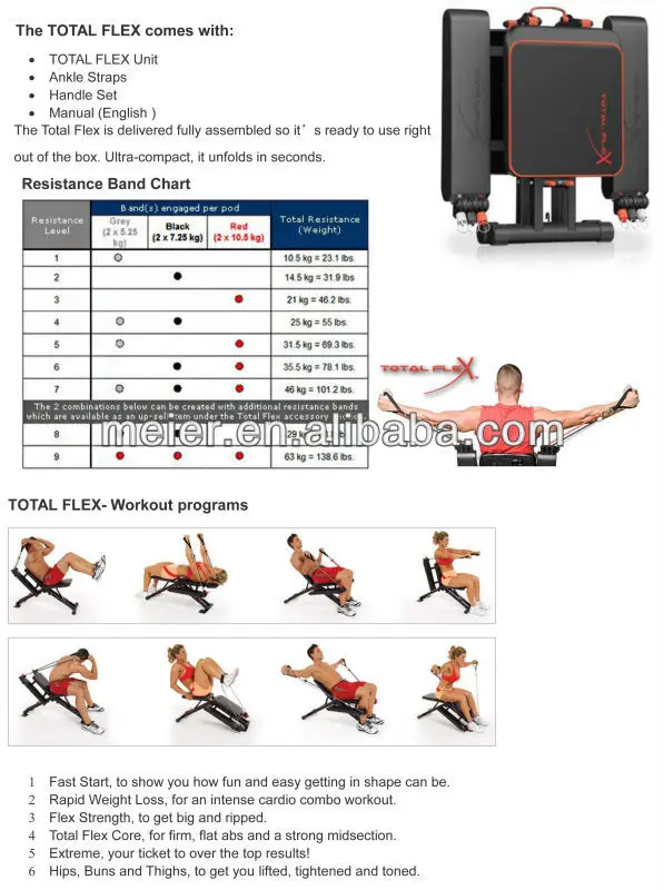total flex exercise machine