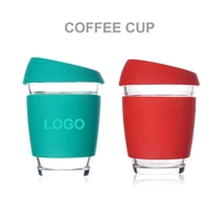 

Peddy Hot Selling Wholesale 8oz/12oz Custom Logo Eco Friendly Reusable Coffee Cups With Silicone Lid