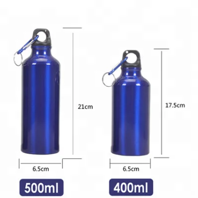 

Aluminum Water Bottle 20-Ounce (600 ML) Sport Water Bottle with Sports Top Carabiner, Customized color