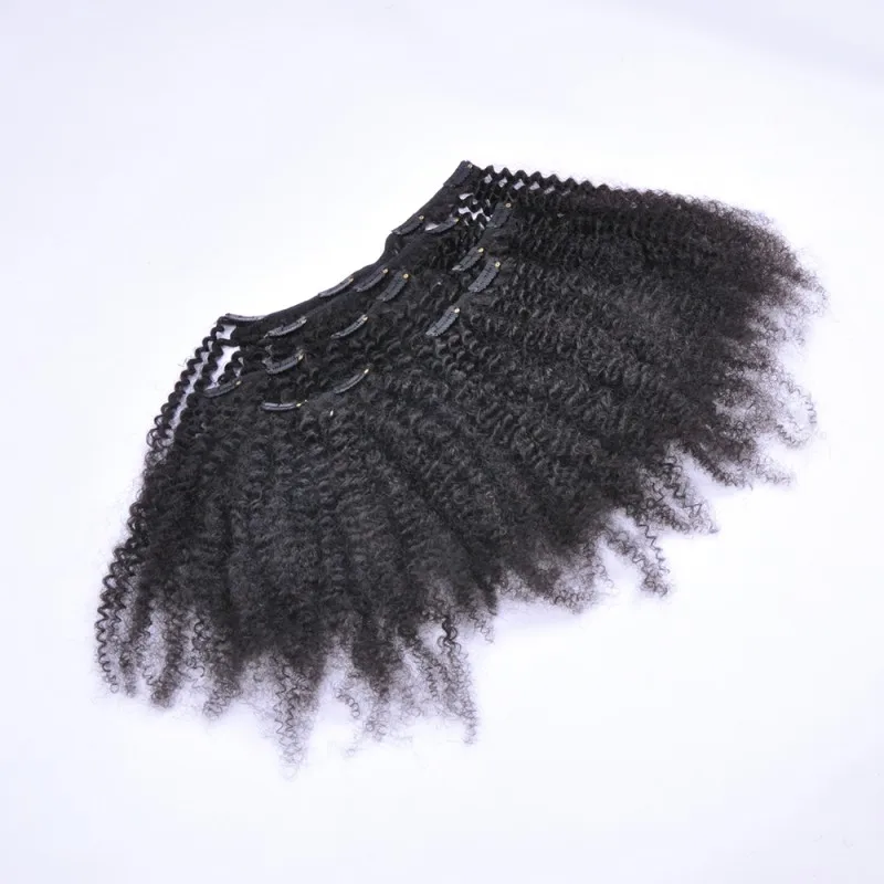 

Hot selling clips in kinky curly hair extension, N/a