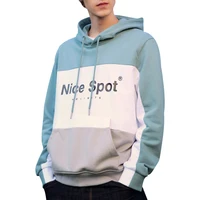 

Custom Color Block Hoodies with printed Logo