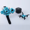 2018 Watch Control Foldable 2.4G 4CH Nano Headless Mode RC Drone Kit with A Key Return
