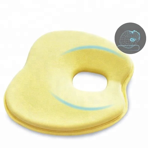Anti Roll Sleep Nursing Flat Head Shape Memory Foam Baby Pillow Buy