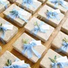 Cocostyles custom blank vintage make old technology weaving welcome gift boxes with ribbon and lid for classical wedding