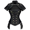 New Fashion Black 12 Steel Bones Chains Jacquard Womens Corset