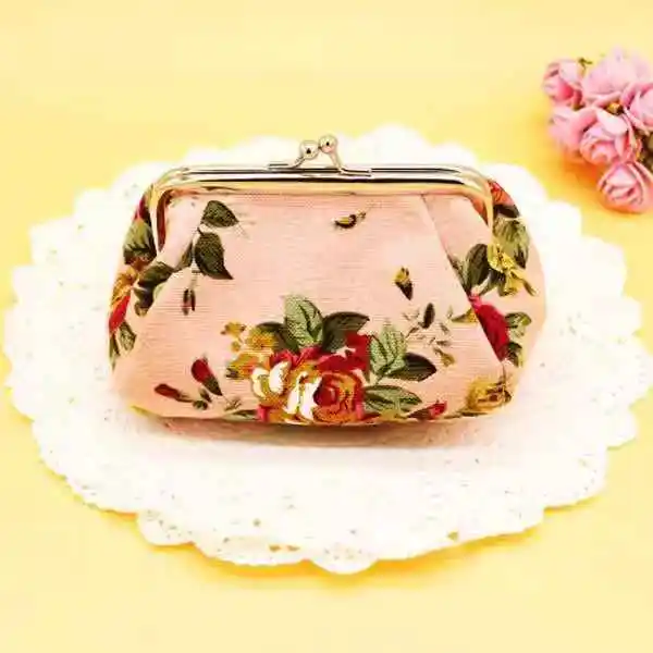 

2020 Fashion Hot Selling Ladies Flower Printing Frame Coin Wallet