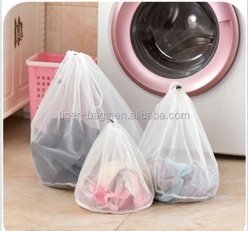 Eco Amigable Tela De Malla Grande Bolsa De Lavandería Para Lavadora