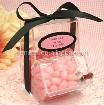 Clear Pink Cheap Custom Plastic Mini Decorative Acrylic Candy Gift
