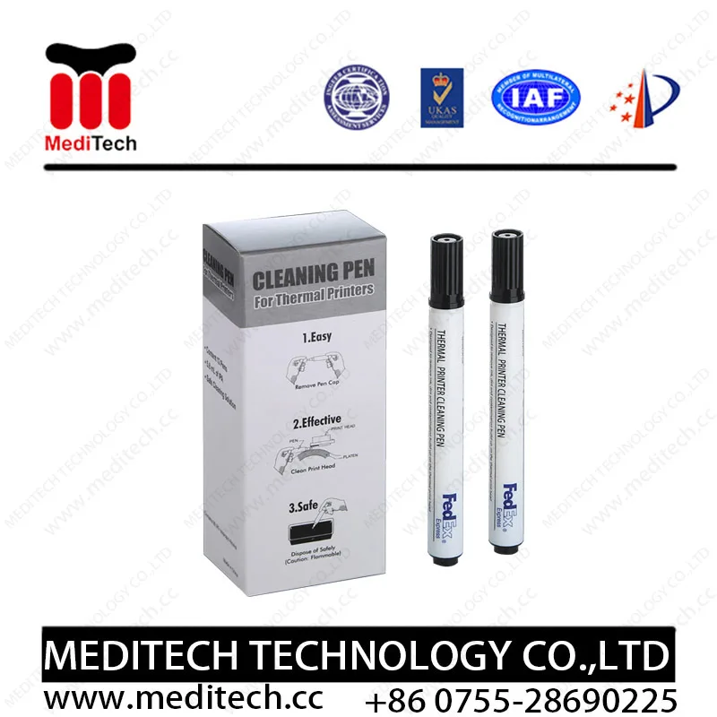 OEM Thermal Printer Cleaning Pen Printhead Cleaning Pen For Card Printer