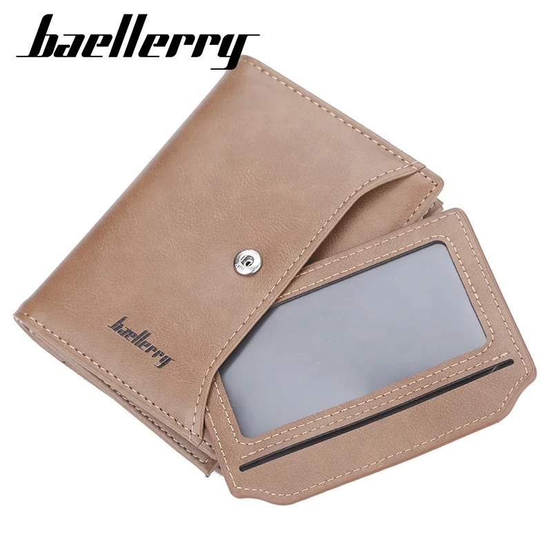 

Baellerry Men Short Zipper Money Clips New Arrival Card Purse, Black,brown,khaki