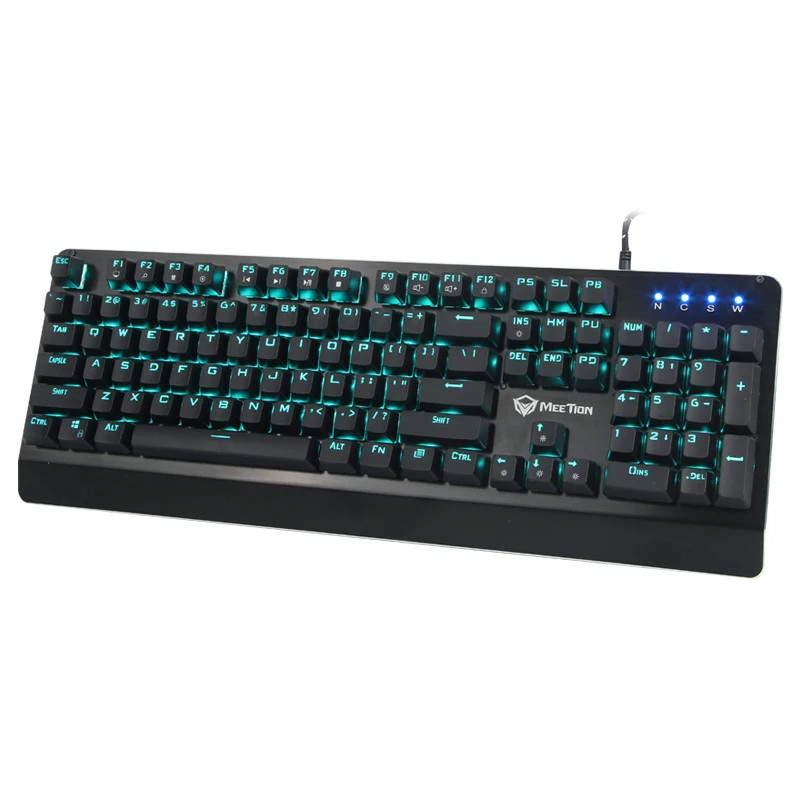 

MeeTion MK01 Latest 64 Grade e-sports Game Chips Waterproof Full Keys No Conflict Mechanical Keyboard