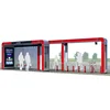 Intelligent design metal bus stop shelter bicycle shelter model with outdoor LCD display