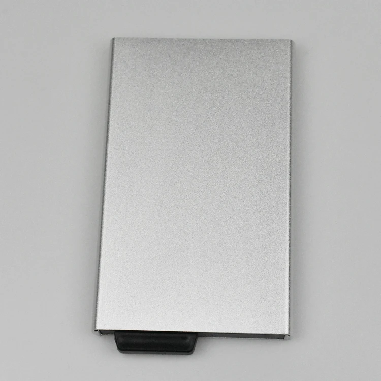 
wholesale custom 2020 new arrival men metal wallet pop up RFID Blocking cheap aluminium credit card holder 