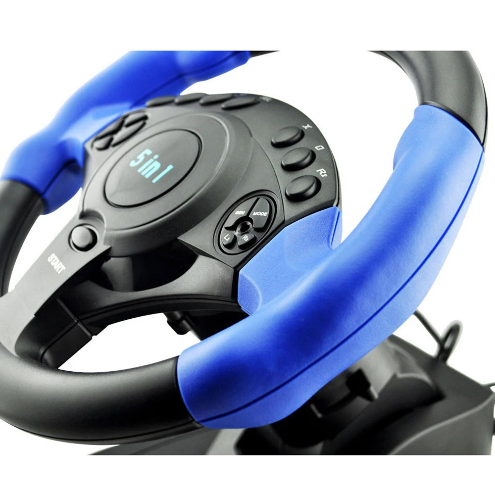 Qeome 270 Degree Steering Angle Game Steering Wheel Support Ps3 Ps2 Ps1