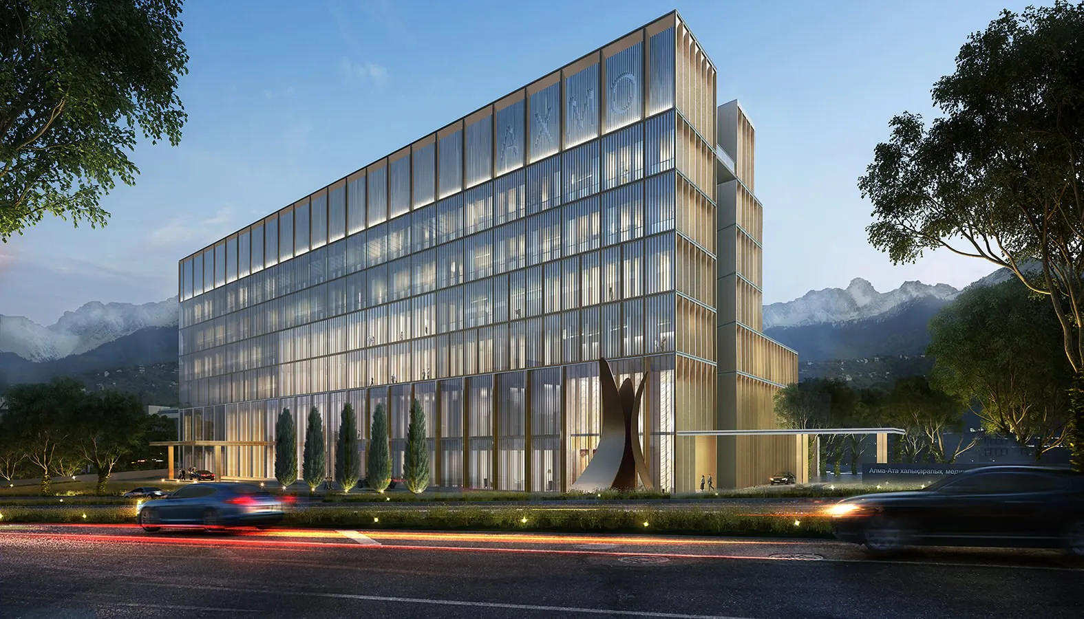 Aluminium window curtain walls with low e glass for shopping mall