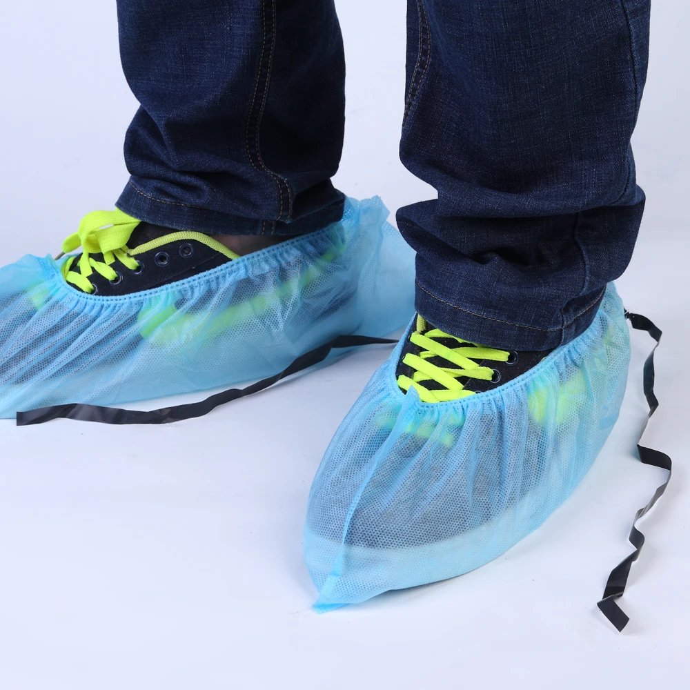 Disposable Pp Non Woven Anti Static Shoes Cover Conductive Lace Buy