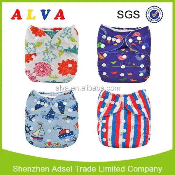 

ALVA Reusable Diapers Cake Baby Diapers Manufacture USA Baby Diaper Stock