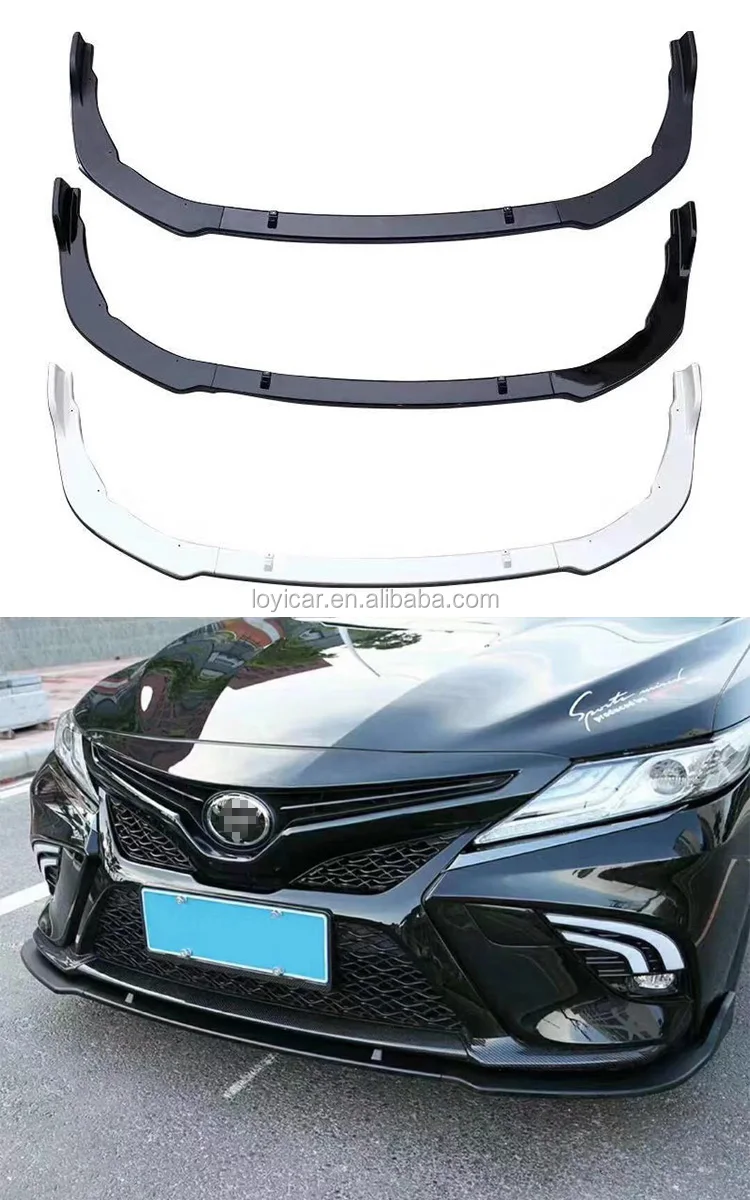 3pcs Front Bumper Lip Spoiler Protection Cover For 18 Toyota Camry ...