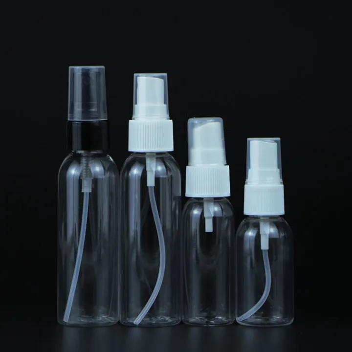 50 60 70 80 100ml White Plastic Spray Bottle With White Fine Mist Cap ...