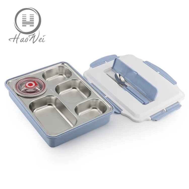 
High quality Child bento box with soup bowl stainless steel thermos tiffin lunch box for kids 