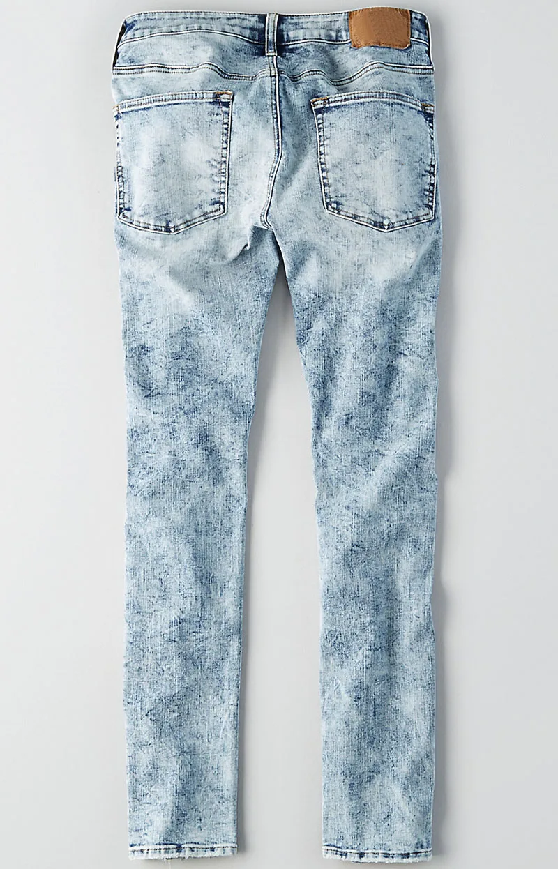 Bulk Wholesale Men Ripped Denim Jeans Pants Stone Washed Custom Jeans