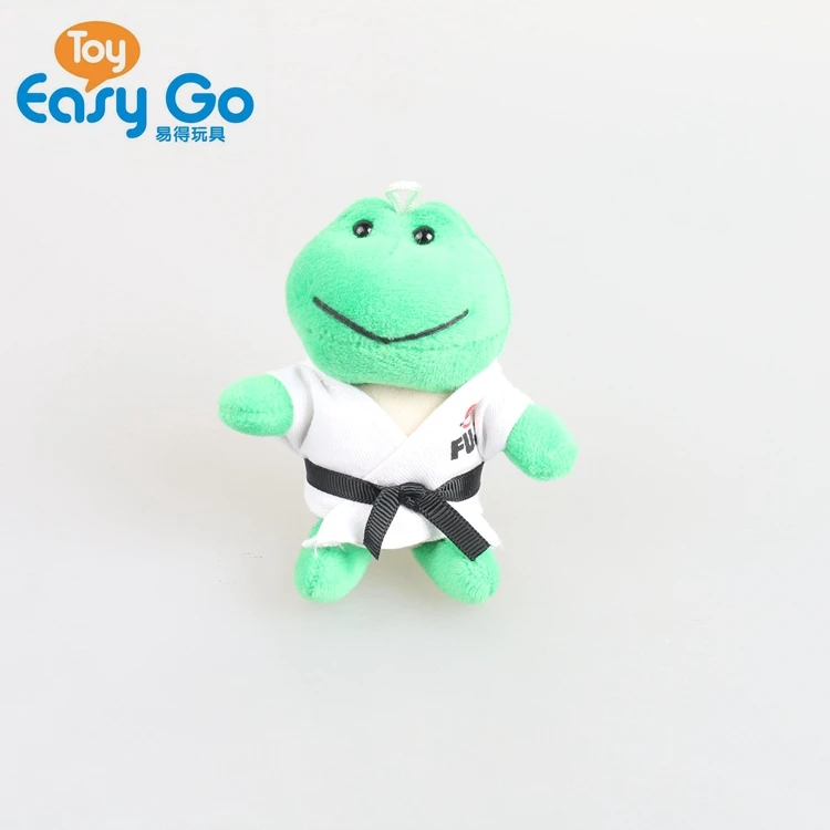 frog keychain plush