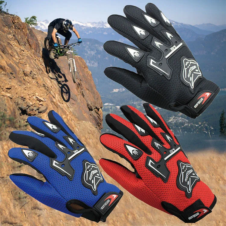 

Fashion Bicycle Gloves Simple Comfortable Motorcycle Full Finger Gloves Breathable Sports Hand Racing gloves guantes de carreras