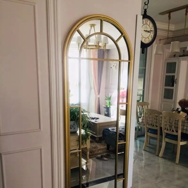 Swt Arched Window Shape Mirror Standing Metal Mirorr Buy Window Film