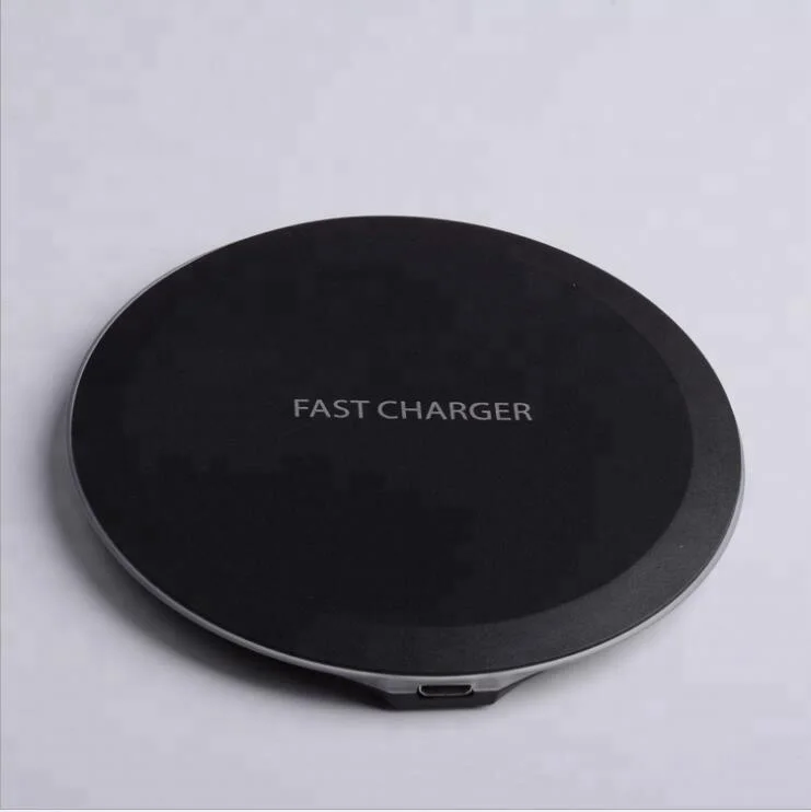 2018 qi fast wireless charger for smart mobile phone Crystal LED wireless car charger cheaper