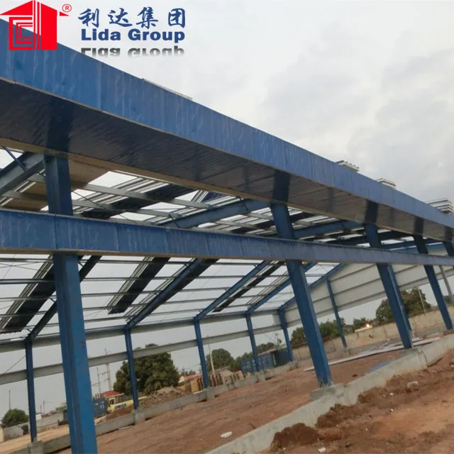 Pre-engineered buildings for factory warehouse steel structure aircraft hangers supermarkets car parking sheds