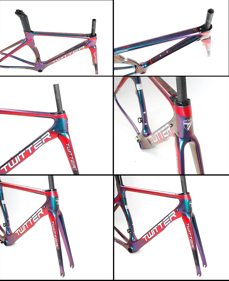 super light carbon road bicycle frame