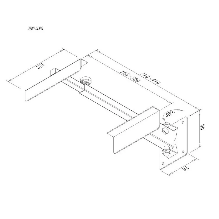 
Universal Swivel Tilt Adjustable Speaker Wall Mount Speaker Mounts 