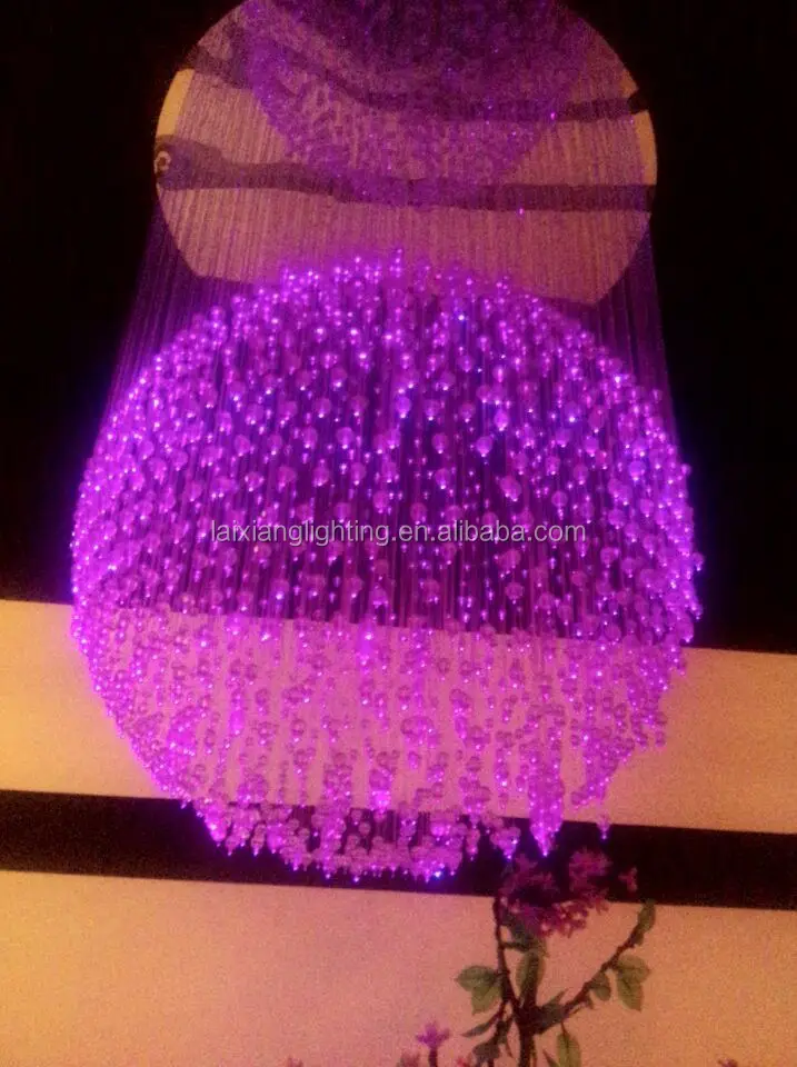 7 Color Changing Big Led Fiber Optic Light Ball For Decoration,Large