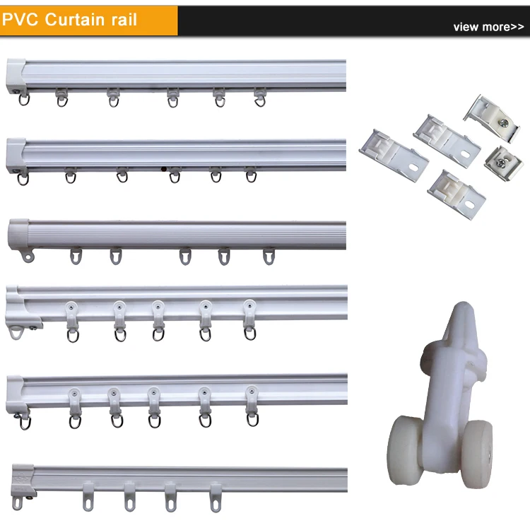 Foshan Balcony Abs Plastic Truck Curtain Rails With Plastic End Cap