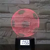 New Arrival Football 3D Lamp Hologram Lamp Wholesale Factory 3D Lamp With Custom Designs With Time Clock