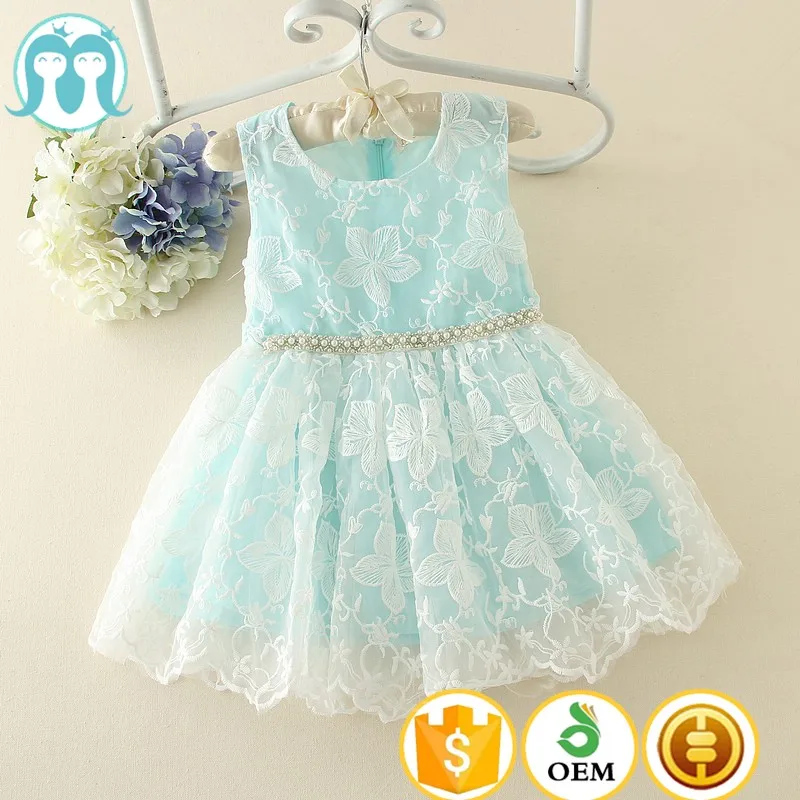 sky blue frock design