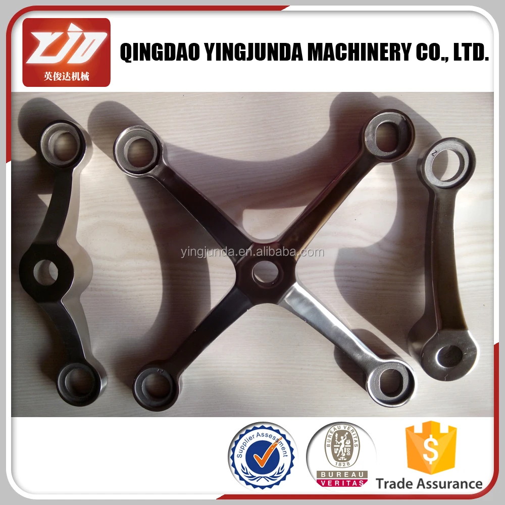 
Low MOQ heavy duty glass spider 4 arms fitting 