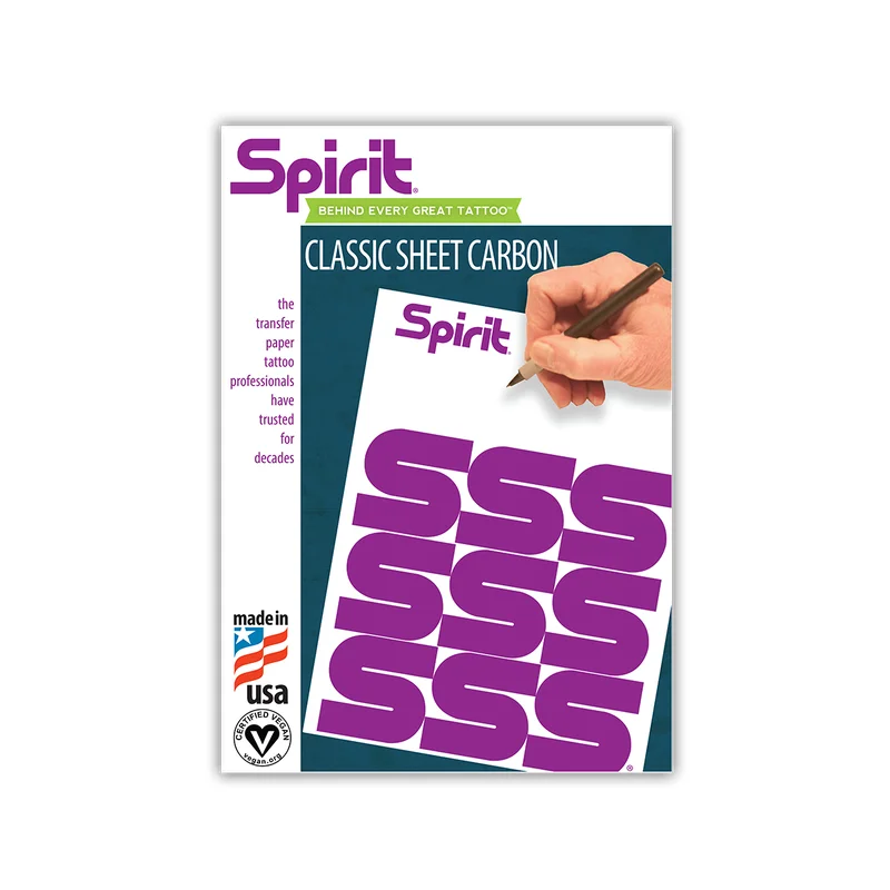 

Spirit CLASSIC SHEET CARBON 8.5" X 11" tattoo stencil transfer paper