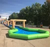 Inflatable Slide connect with 40m long Slip and Slide adults City Slide or Street Water Slide single/double/three lanes custom