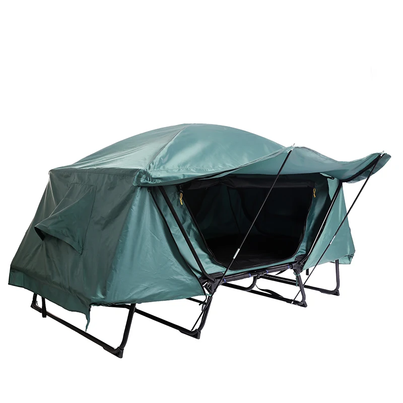 

Double and Double Rainfly Elevated Military Tent Cot