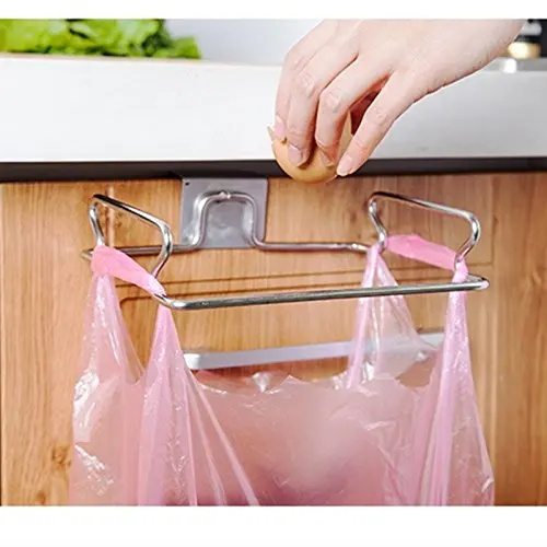 K-Steel Stainless Steel Kitchen Cupboard Drawer Door Waste Bin Stand Scrap Trap Bowl Dustbin Hanging Rack