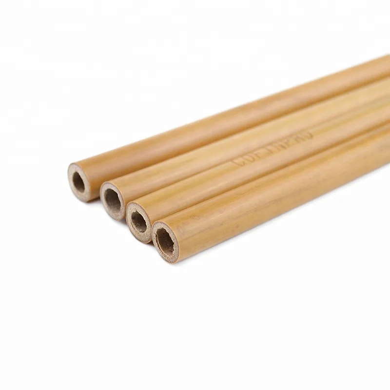 

Natural biodegradable bamboo straws drinking,cleaning brush, Yellow