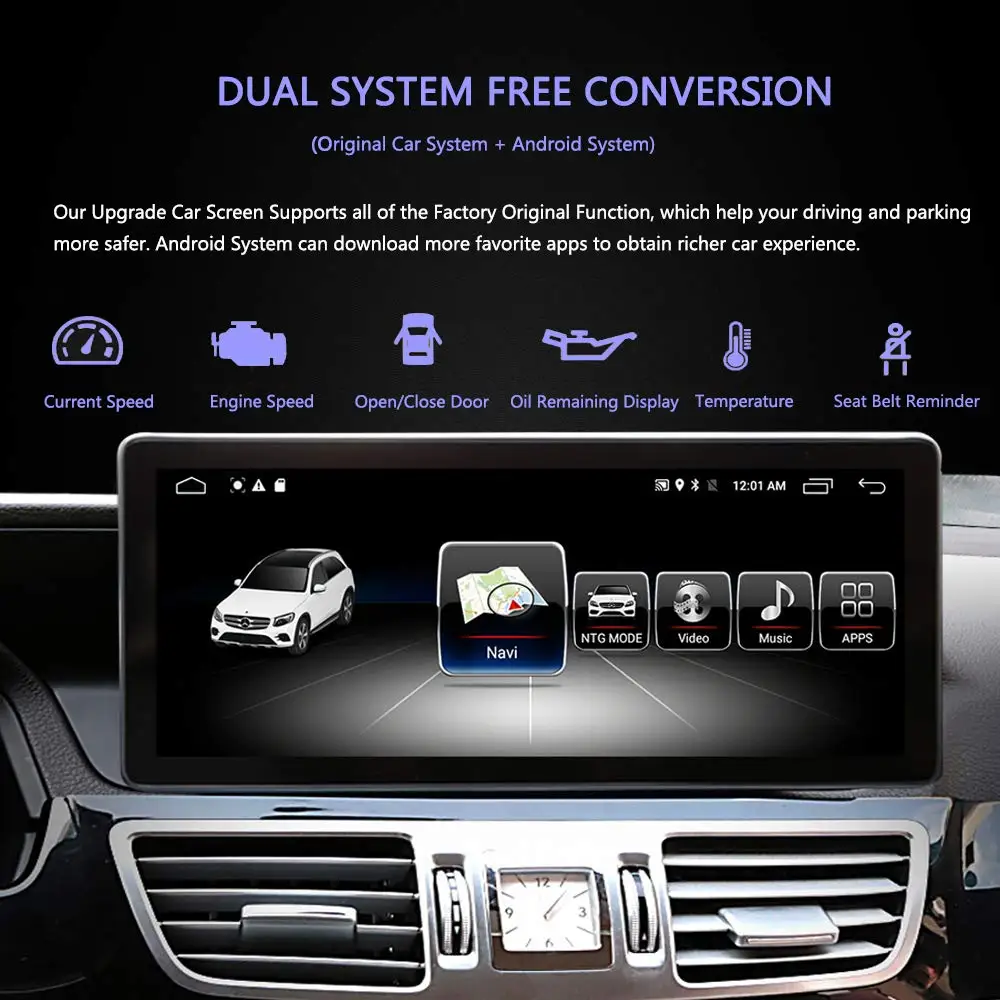 leven Periodiek wiel Auto Audio Systeem Monitor Voor 2013 2014 2015 2016 2017 2018 2019 Lhd Benz  W212 Touch Screen Android 8.0 64g Hd Auto Gps Navigatie - Buy Hd Auto Gps  Navigatie,Audio Voor Benz